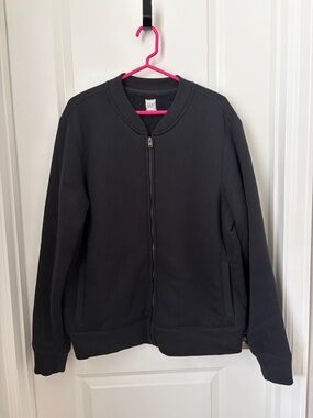 GAP Men's Black Full-Zip Fleece-Lined Jacket